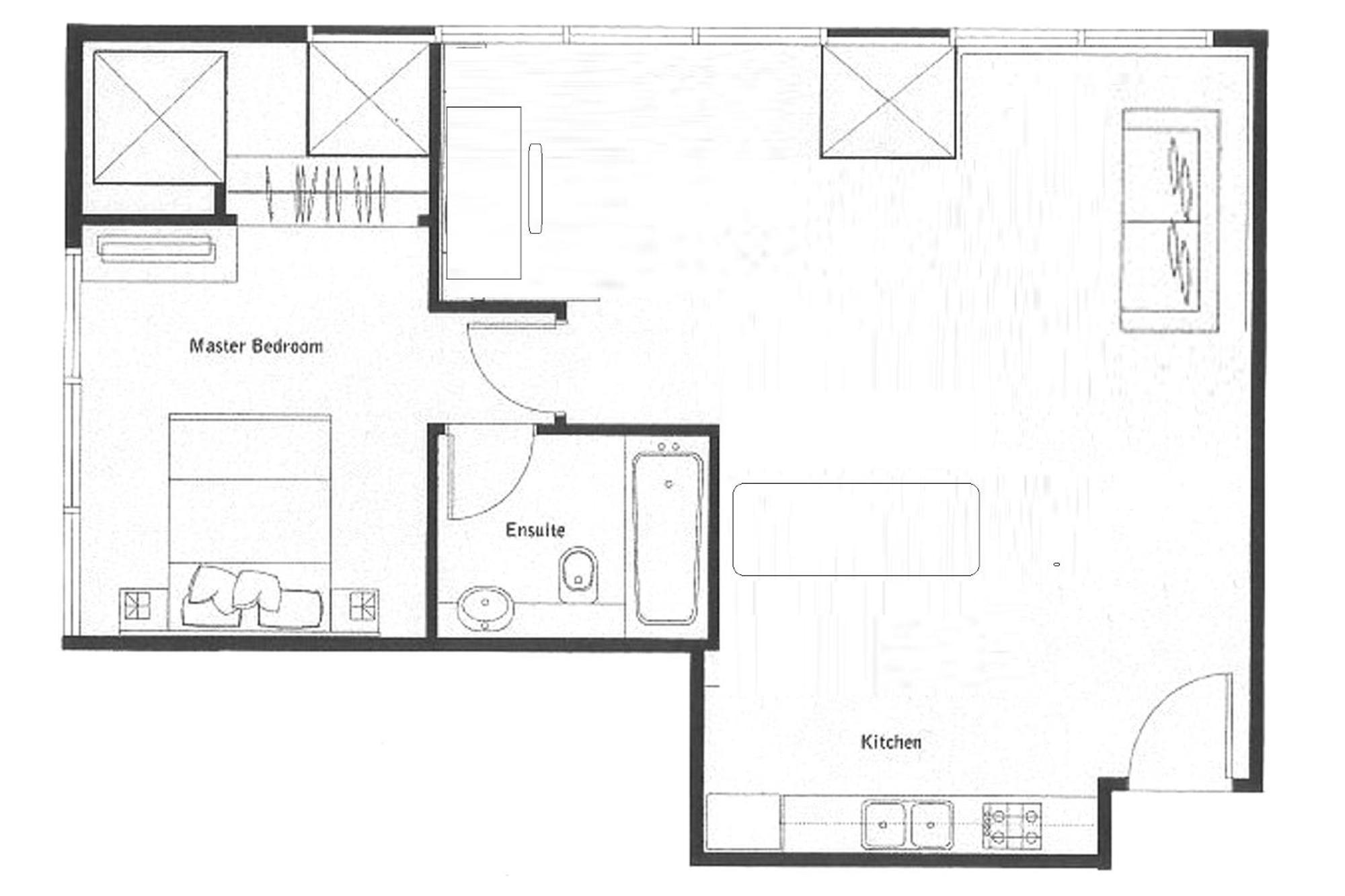 Sky Villas Apartments بانكوك الغرفة الصورة